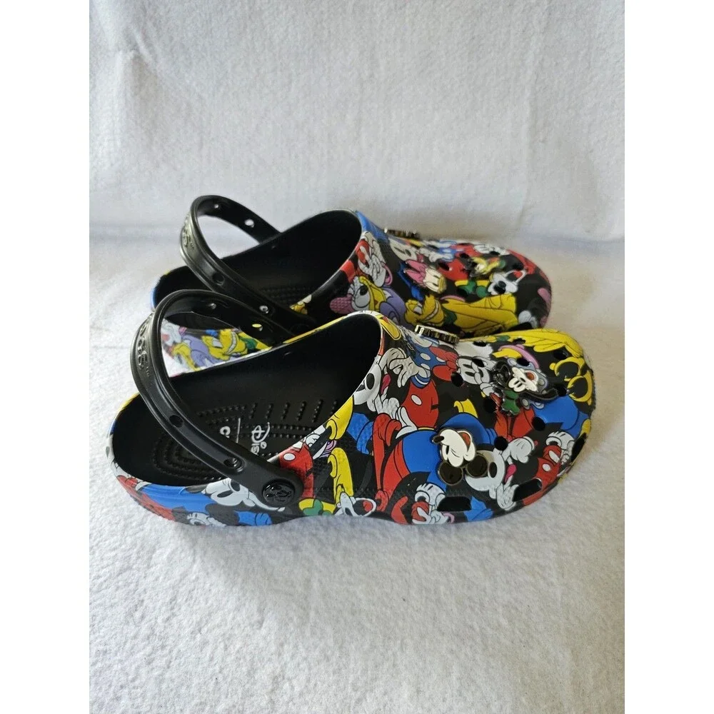 Crocs Disney Mickey And Friends Classic Clog Mens M11 Black NWT 21148290H